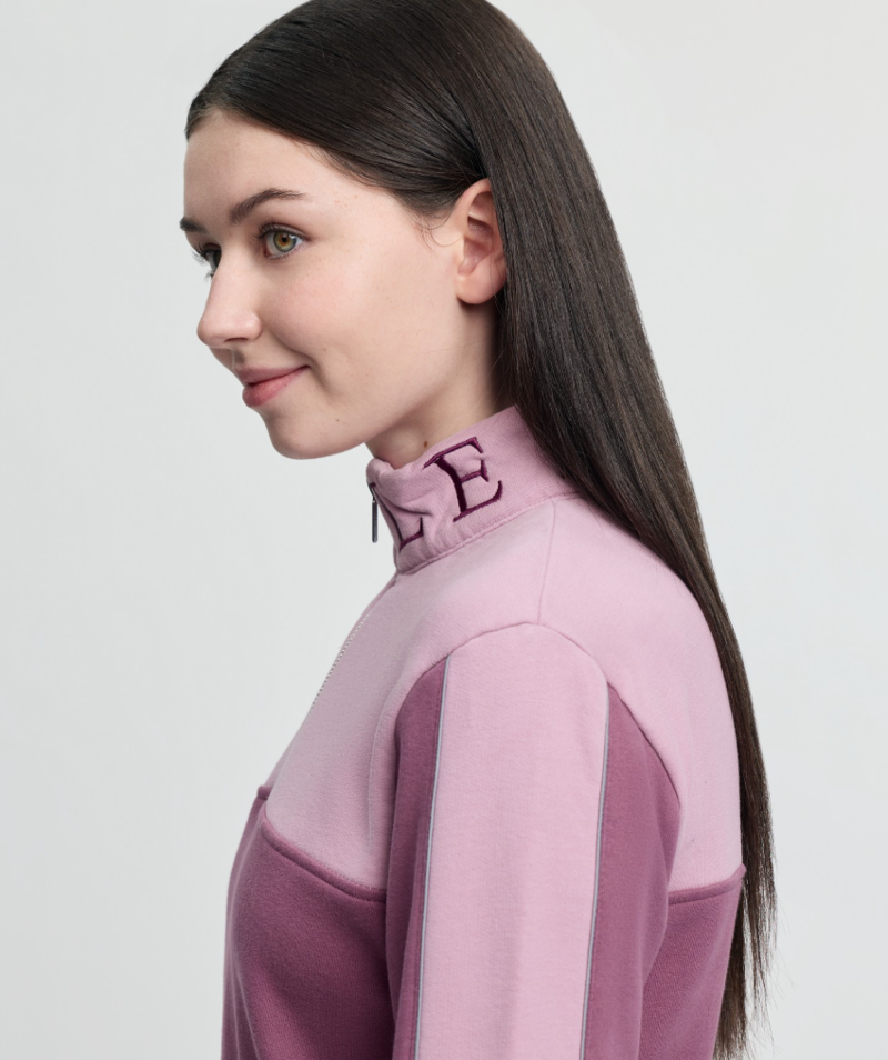 LeMieux Young Rider Cropped Kate Quarter Zip - Mallow-3