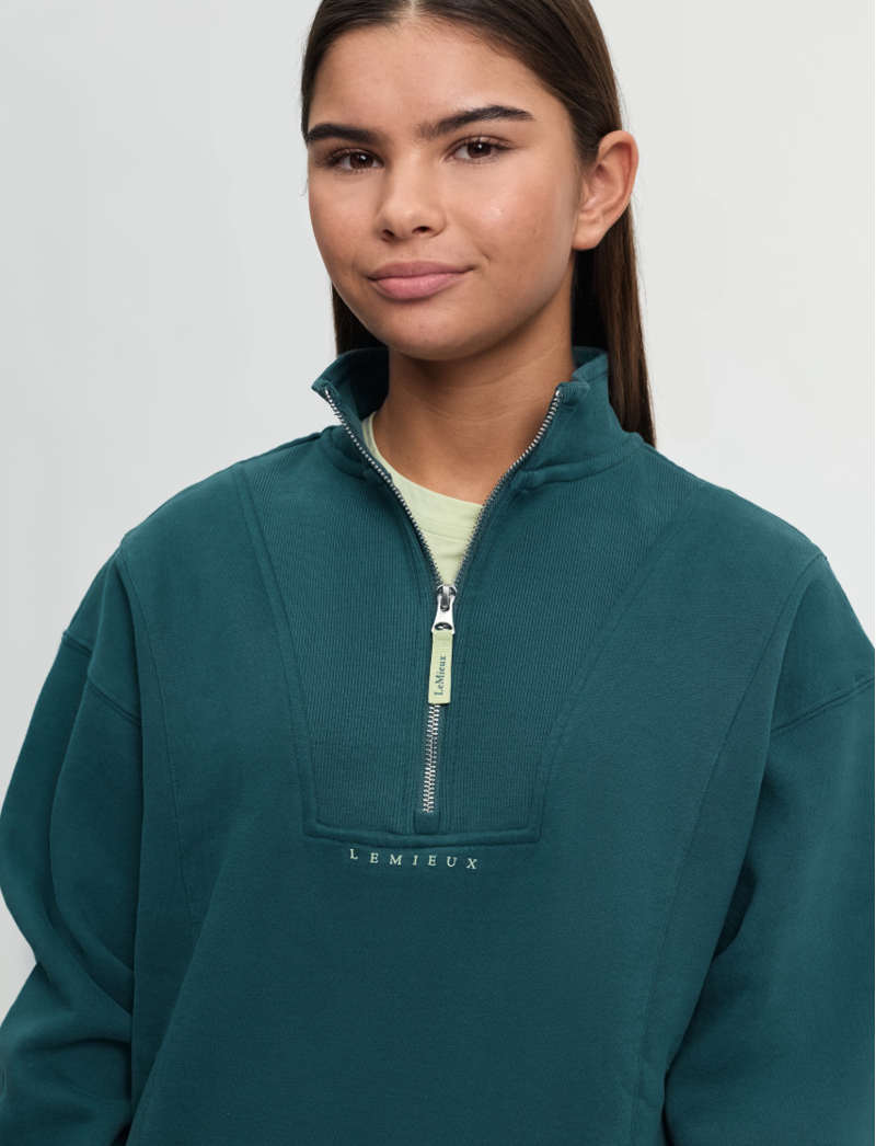 LeMieux Children's Vianne Quarter Zip - Jungle-1