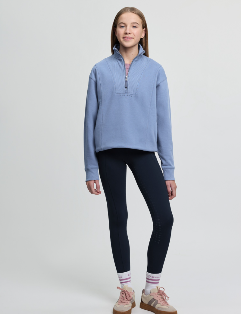 LeMieux Children's Vianne Quarter Zip - Powder Blue-2