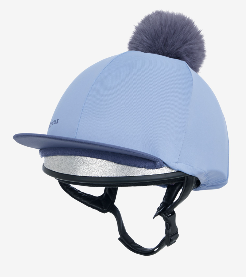 LeMieux Classique Pom Hat Silk - Powder Blue 