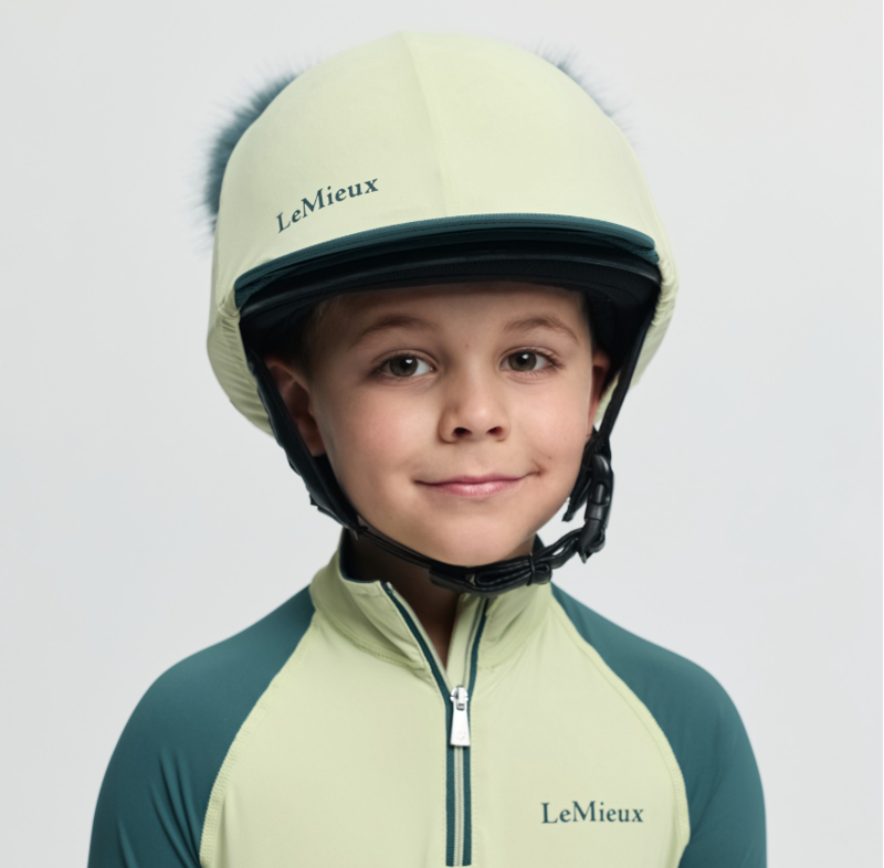 LeMieux Mini Double Pom Hat Silk - Macaron 