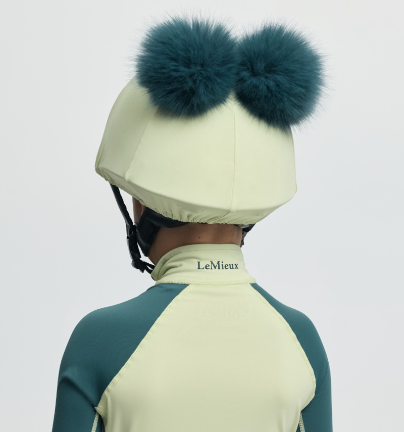LeMieux Mini Double Pom Hat Silk - Macaron -1