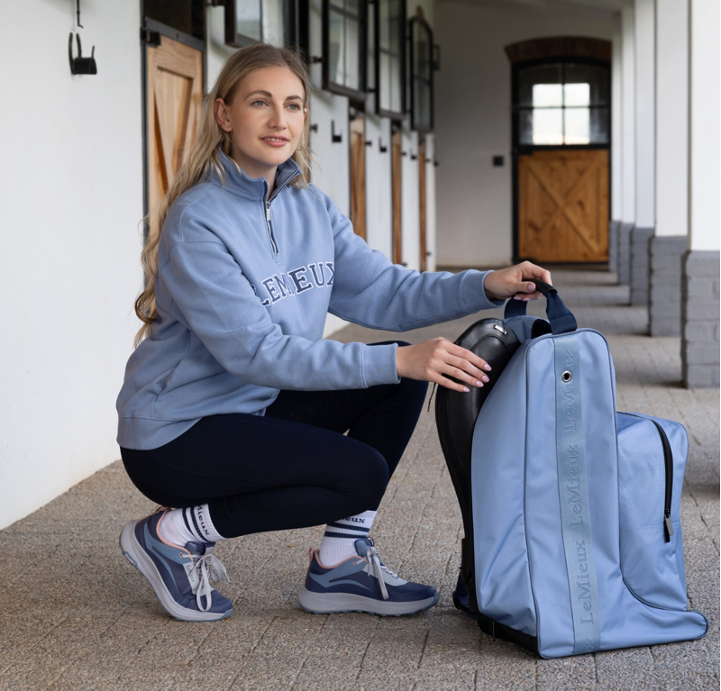 LeMieux Boot and Hat Bag - Powder Blue -1