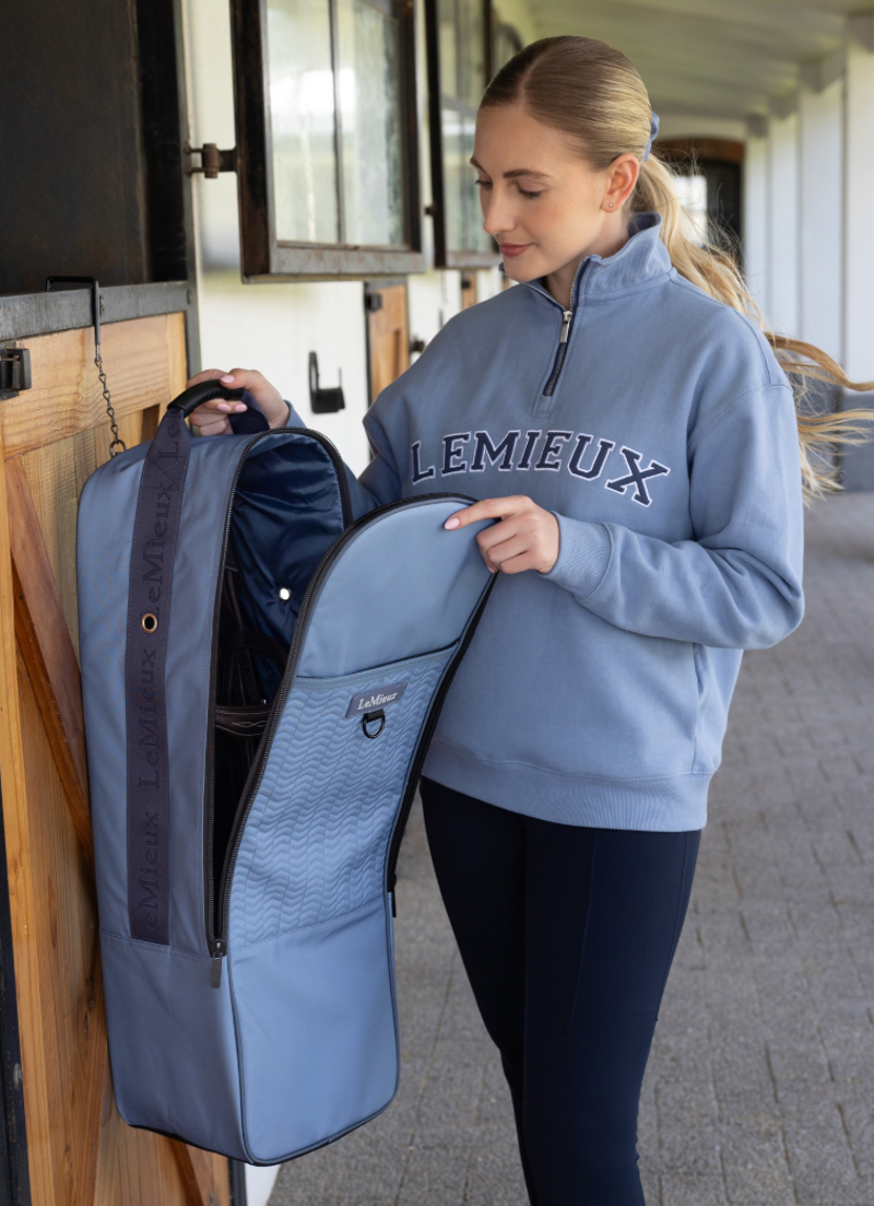 LeMieux Anatomical Bridle Bag - Powder Blue -1