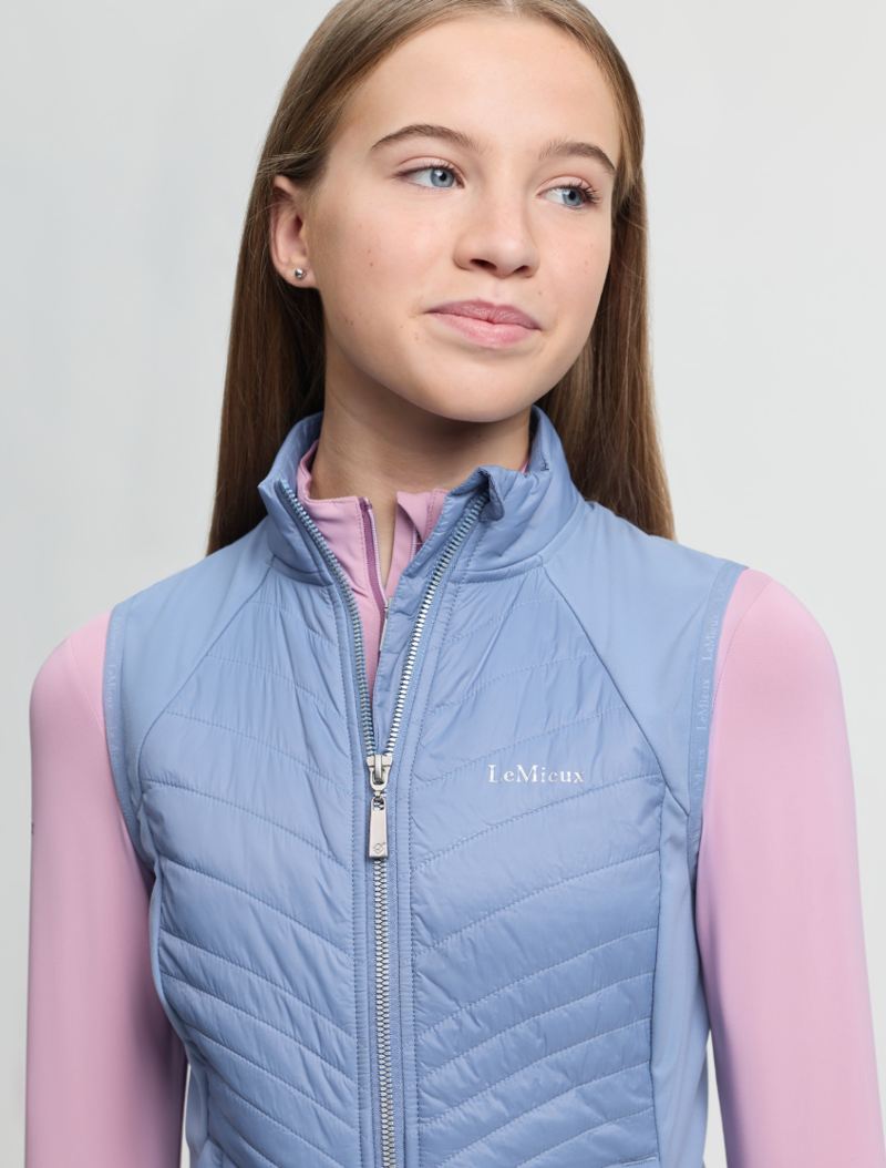LeMieux Young Rider Josephine Gilet - Powder Blue-2