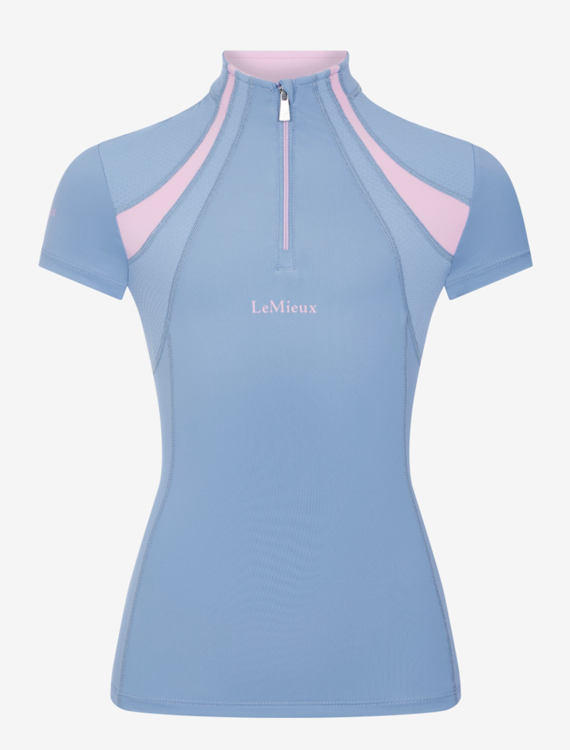 LeMieux Young Rider Mia Mesh Base Layer - Powder Blue-2