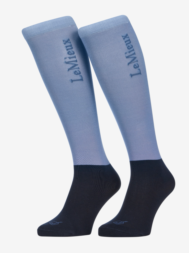 LeMieux Competition Socks 2 Pack - Powder Blue