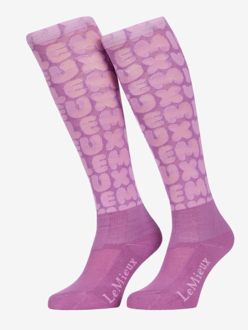 LeMieux Footsie Socks - Bubble Font Fondant