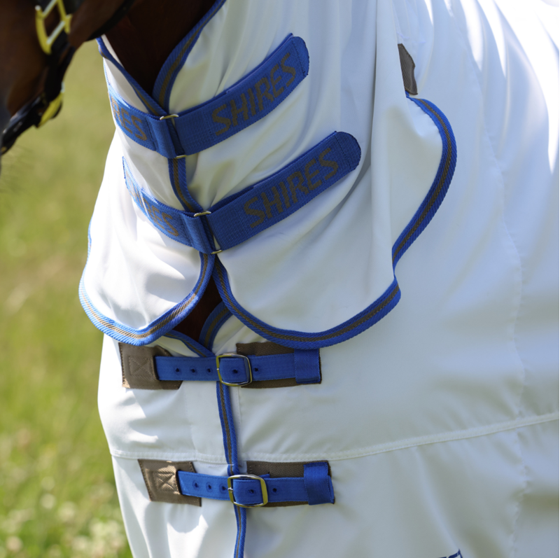 Shires Tempest Plus Sweet-Itch Combo Rug - White Airforce-1