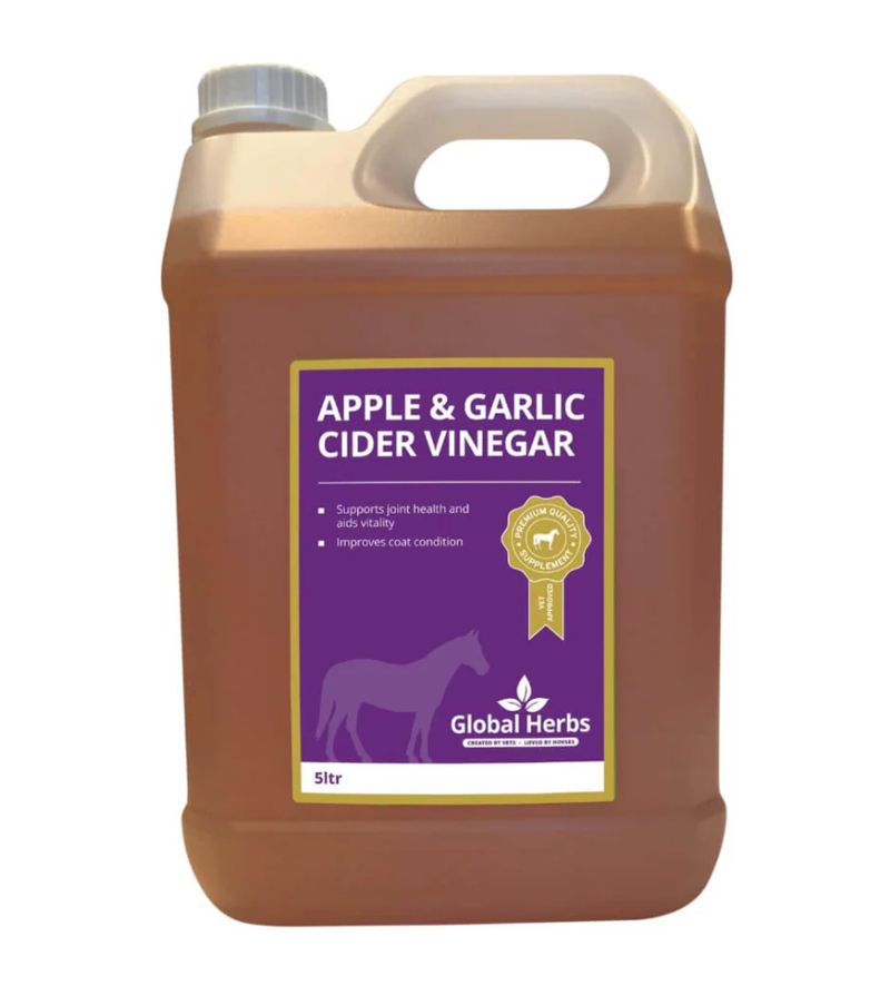 Global Herbs Apple and Garlic Cider Vinegar - Equine-1