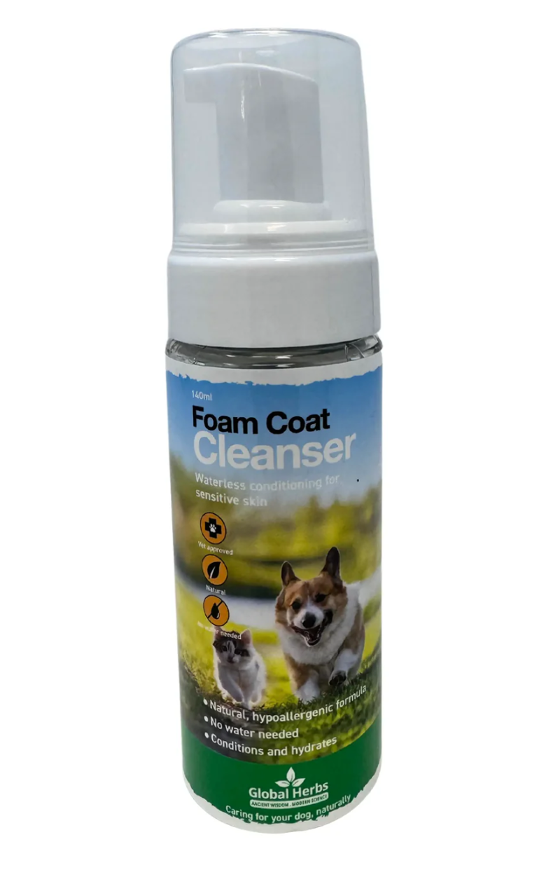 Global Herbs Canine Foam Coat Cleanser - 140 ml