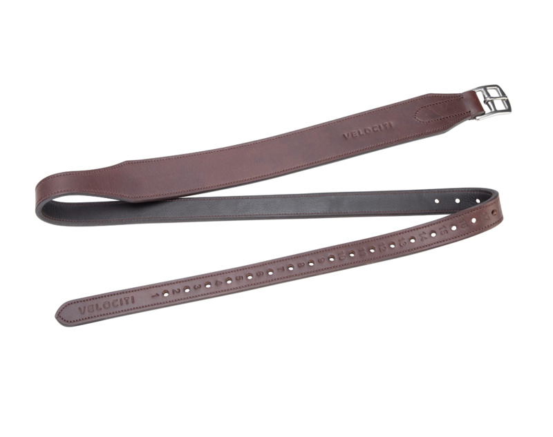 Shires Velociti RAPIDA Wide Stirrup Leathers - Havana 54