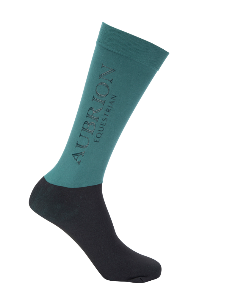 Shires Aubrion Equestrian Socks - Thyme UK 3 1/2-8
