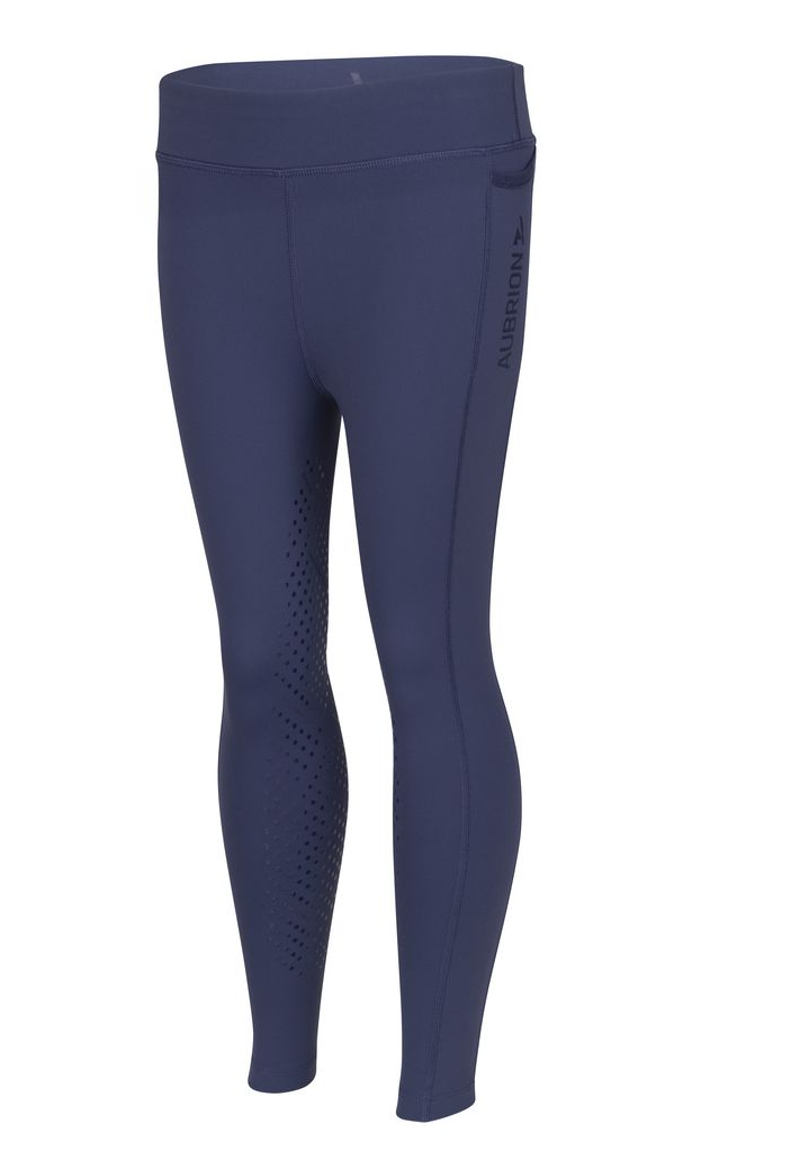 Shires Aubrion React Non-Stop Children's Riding Tights - Midnight