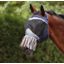Shires FlyGuard Pro Fine Mesh Earless Fly Mask With Nose Fringe - Navy