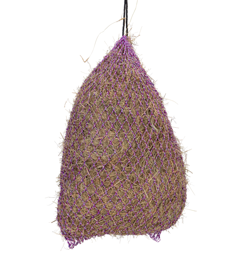 Shires Greedy Feeder Hay Net Colour-Twist Net - Pink 40