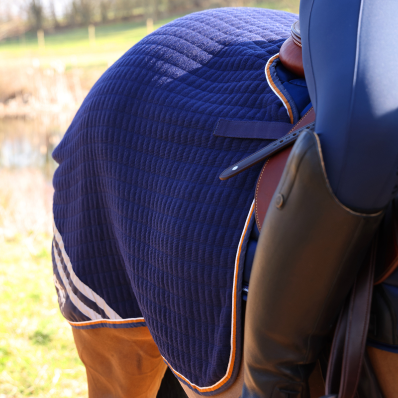 Shires Tempest Tech Cooler Quarter Sheet - Navy-1