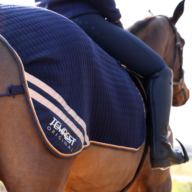 Shires Tempest Tech Cooler Quarter Sheet - Navy-2