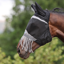 Shires FlyGuard Pro Fine Mesh Fly Mask With Ears and Nose Fringe - Jet