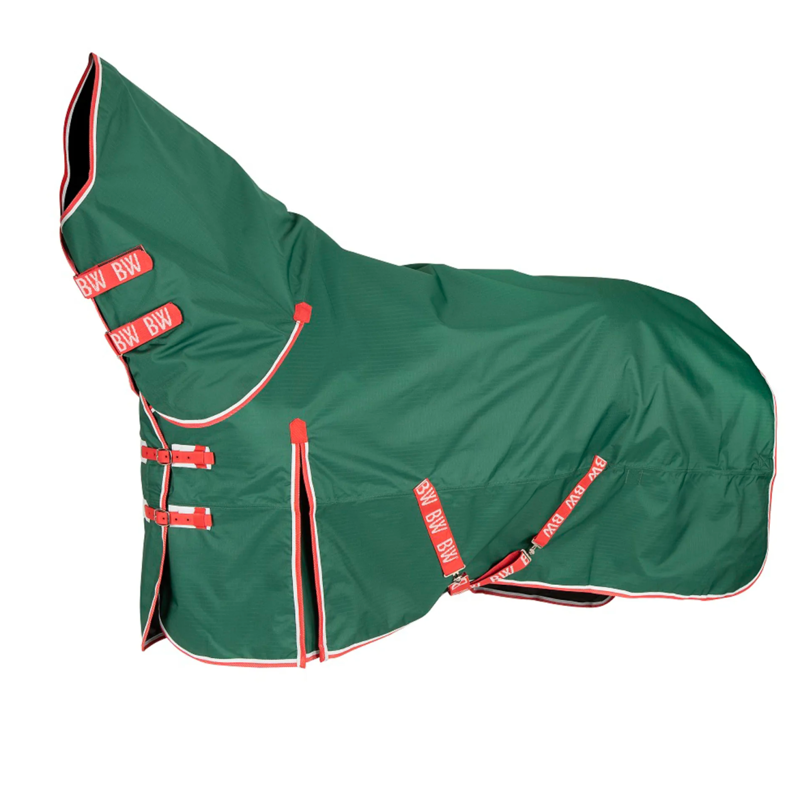 Bridleway Ontario 50g Combo Neck Turnout Rug - Dark Green