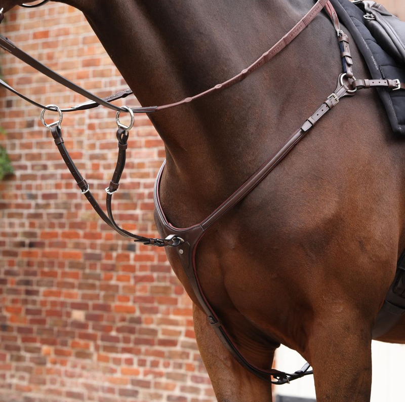 Shires Velociti LUSSO Opus Close Contact Breastplate - Havana