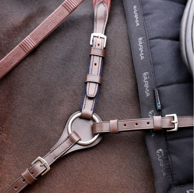 Shires Velociti LUSSO Opus Close Contact Breastplate - Havana-1