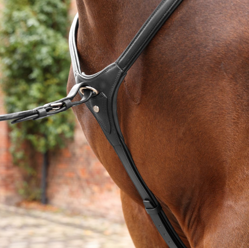 Shires Velociti LUSSO Opus Close Contact Breastplate - Black-1