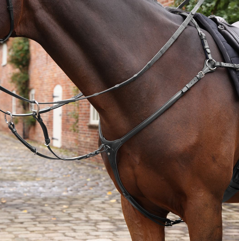 Shires Velociti LUSSO Opus Close Contact Breastplate - Black