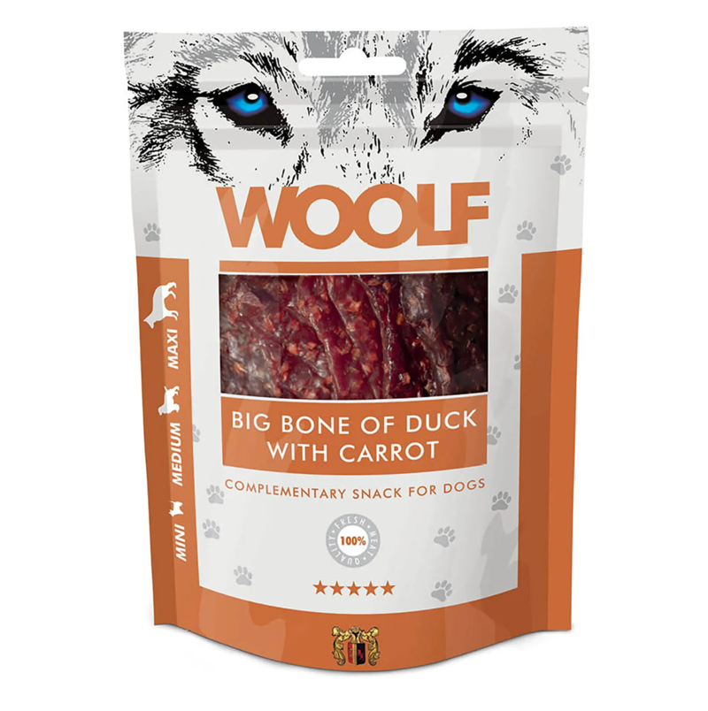 Woolf Big Bone Of Duck With Carrot - 100g