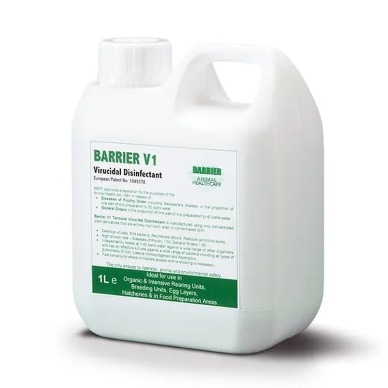 Barrier Equine V1 Virucidal Disinfectant - 1 litre