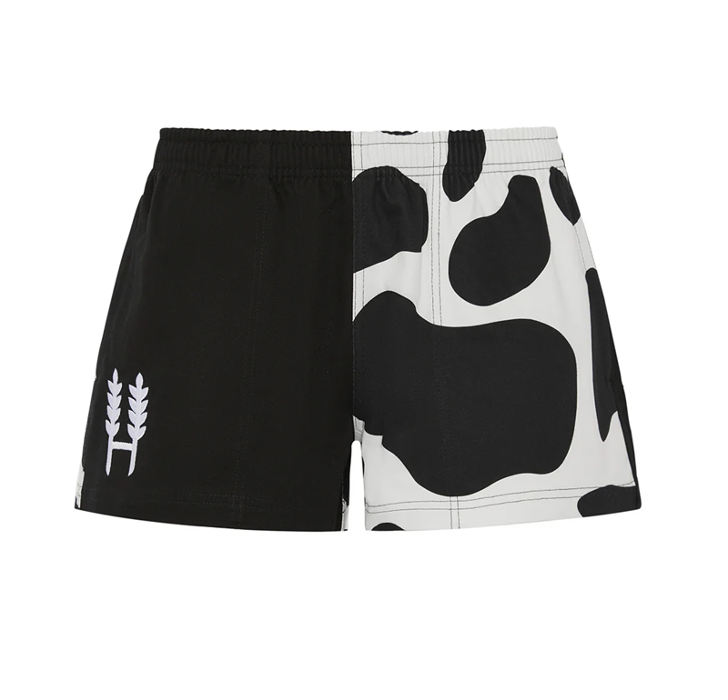 Hexby Harlequin Zip Pocket Shorts - Black Holstein