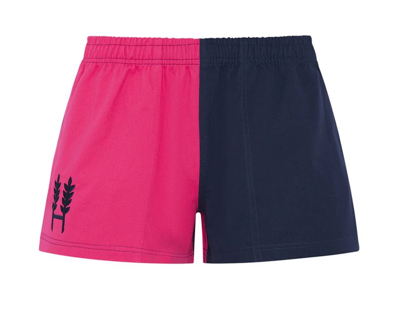 Hexby Harlequin  Zip Pocket Shorts - Pink/Navy