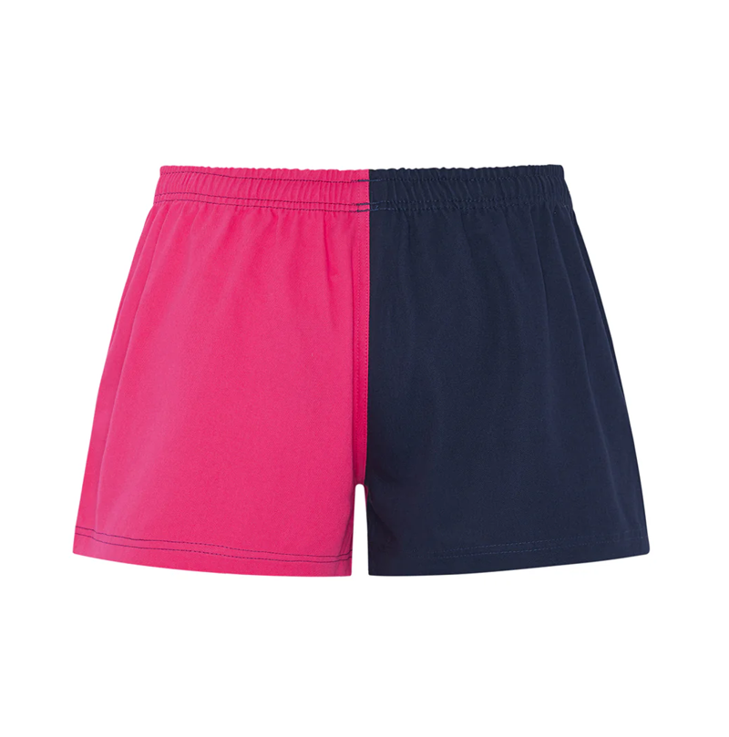 Hexby Harlequin  Zip Pocket Shorts - Pink/Navy-1