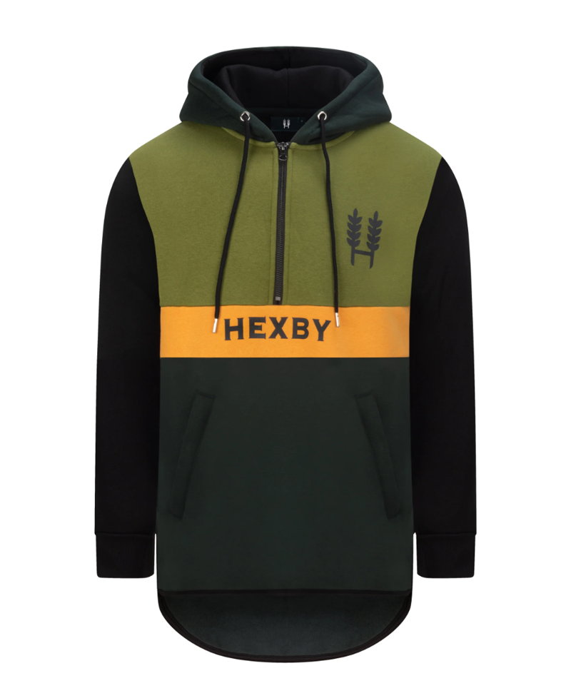 Hexby Shearing Hoodie - Green/Oak