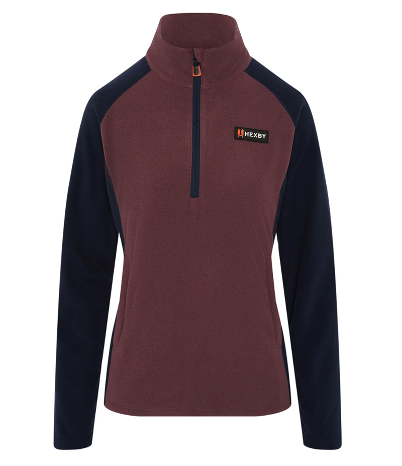 Hexby Ladies Fleece - Plum/Navy