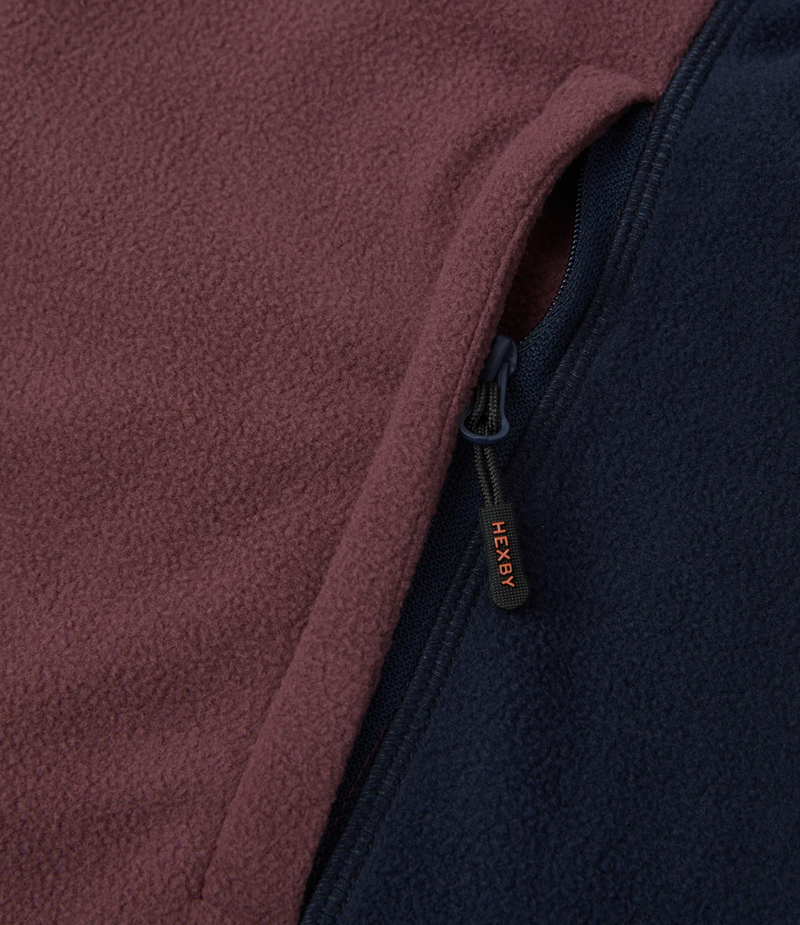 Hexby Ladies Fleece - Plum/Navy-3