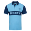 Hexby Classic Pique Polo Shirt - Sky/Navy