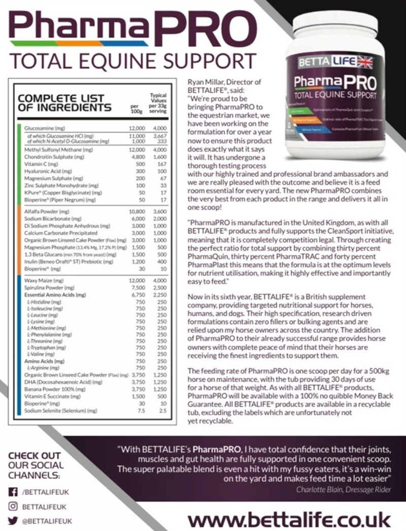 BettaLife PharmaPRO Equine Support - 1 kg-2