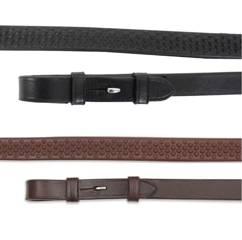 Shires Velociti GARA Soft Rubber Grip Reins 61- Havana