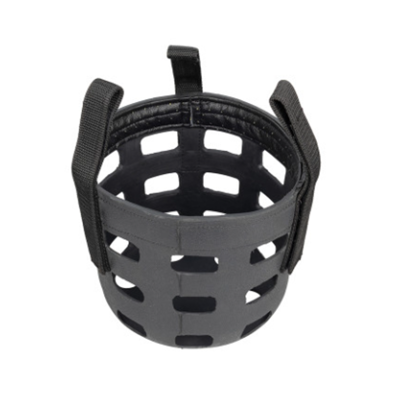 Hy Equestrian Rubber Muzzle - Black-1