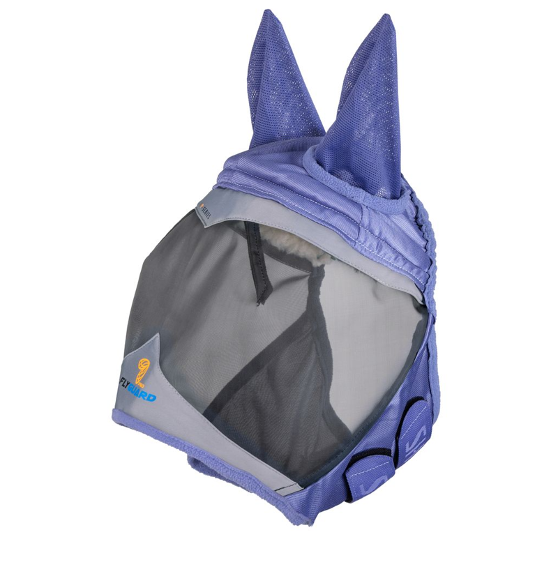 Shires FlyGuard Pro Fine Mesh Fly Mask With Ears - Sky-1
