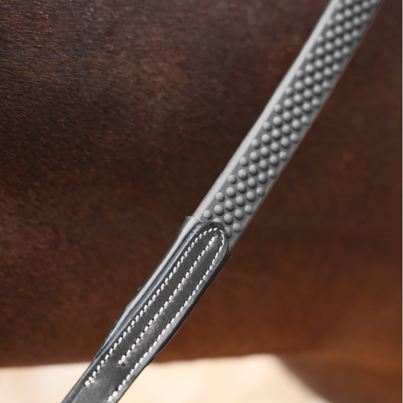 Shires Velociti LUSSO Opus Soft Grip Reins - Black