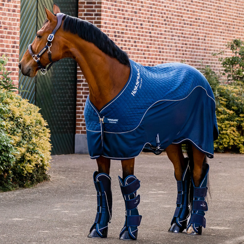 Horseware Signature Travel Cooler Rug - Navy-2