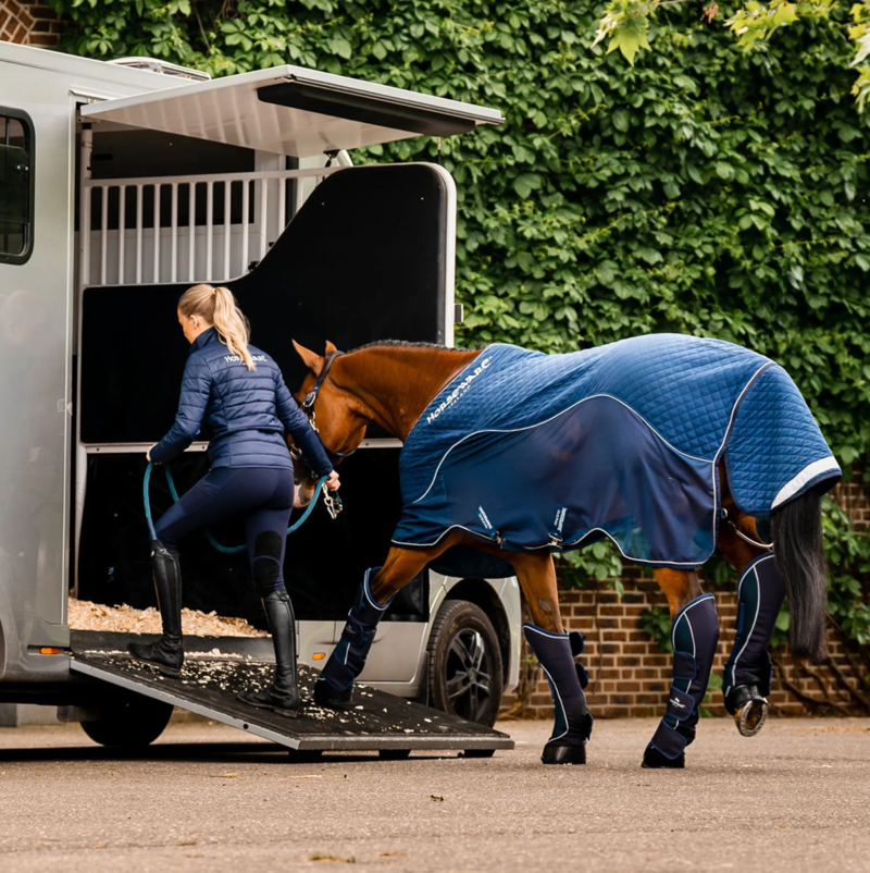 Horseware Signature Travel Cooler Rug - Navy-1