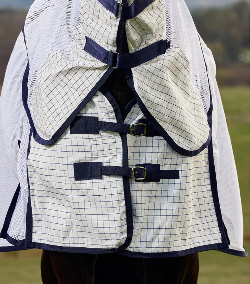 WeatherBeeta Airstream Combo Neck Rug  - White/Navy-1