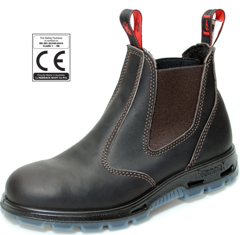 Redback USBOK Steel Toe Safety Boots - Brown-1