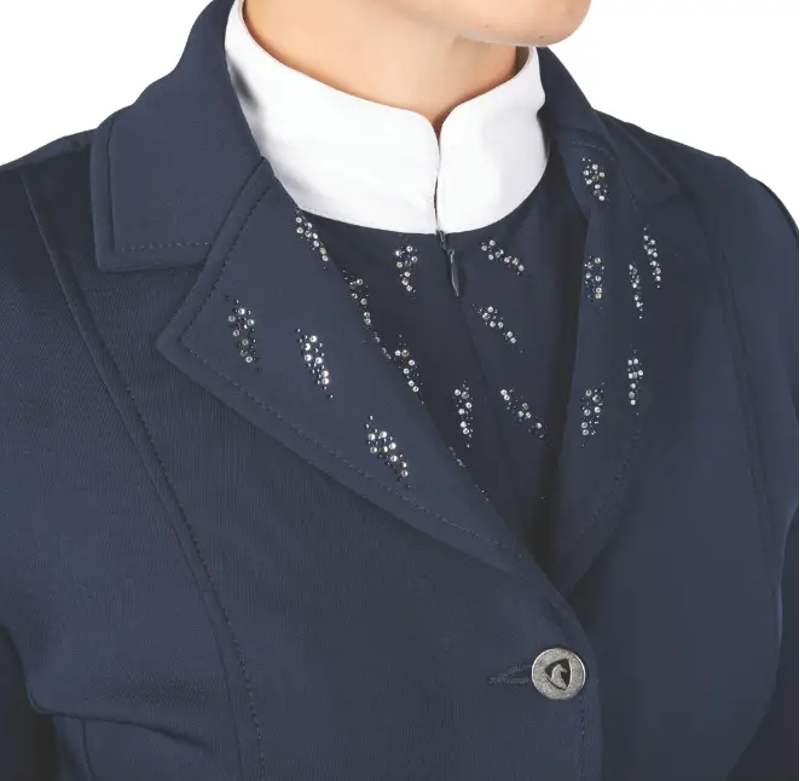 Hy Equestrian Children's Roka Reign Show Jacket - Navy-2