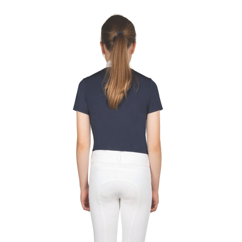 Hy Equestrian Children's Roka Reign Show Shirt - Navy-1