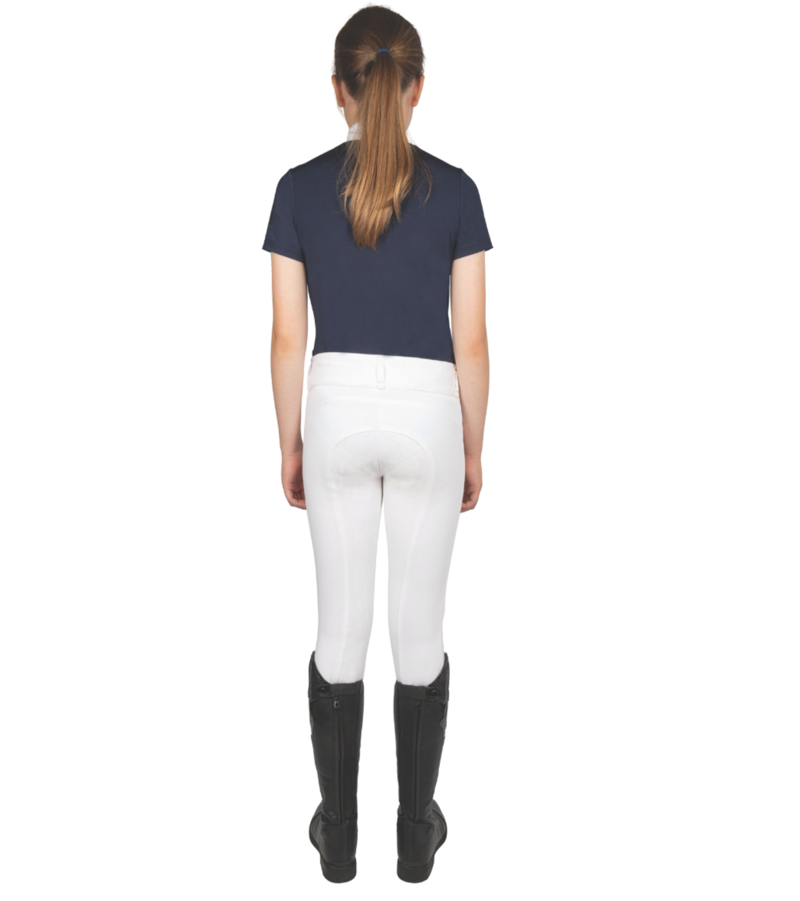 Hy Equestrian Children's Roka Reign Riding Tights - White-1