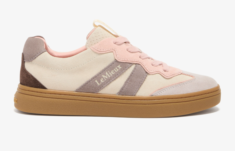 LeMieux Stockbridge Suede Lifestyle Trainers - Stone-3